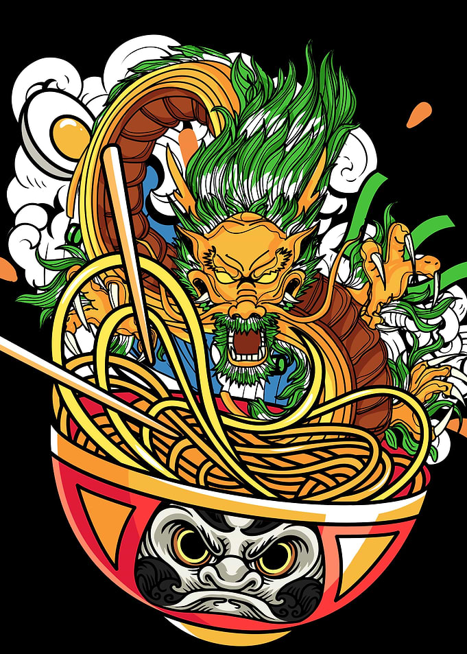 Japanese Ramen Dragon