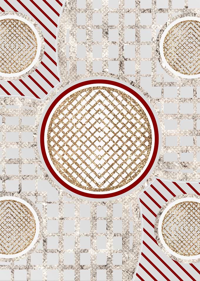 Merry Red and White Glyph