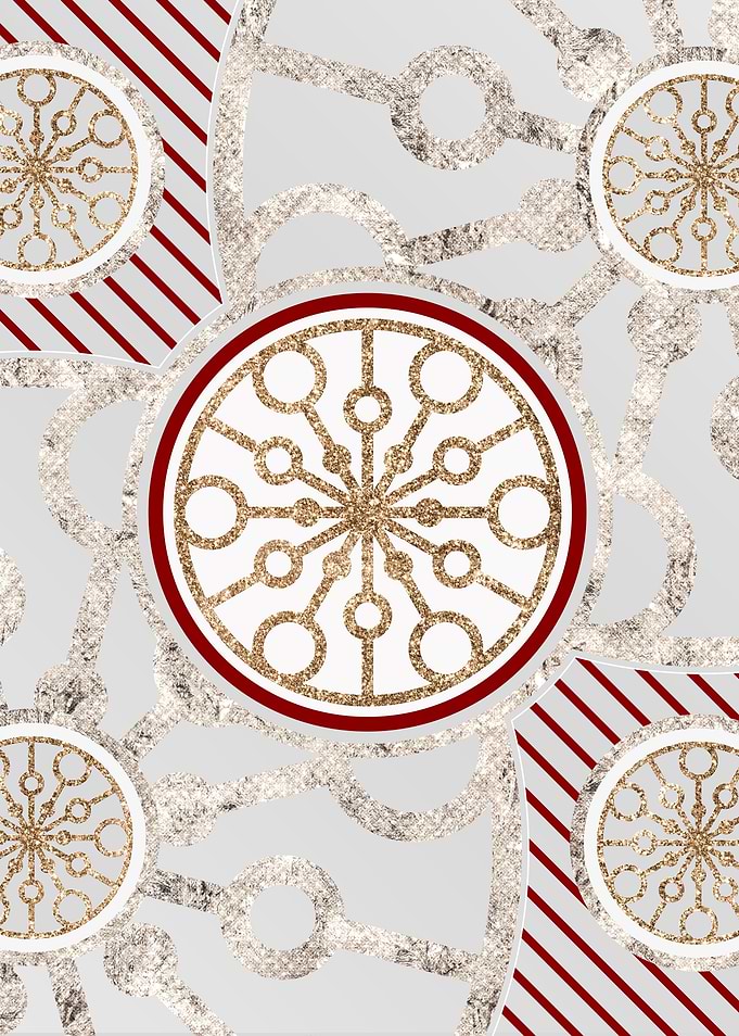 Gold Festive Holiday Glyph