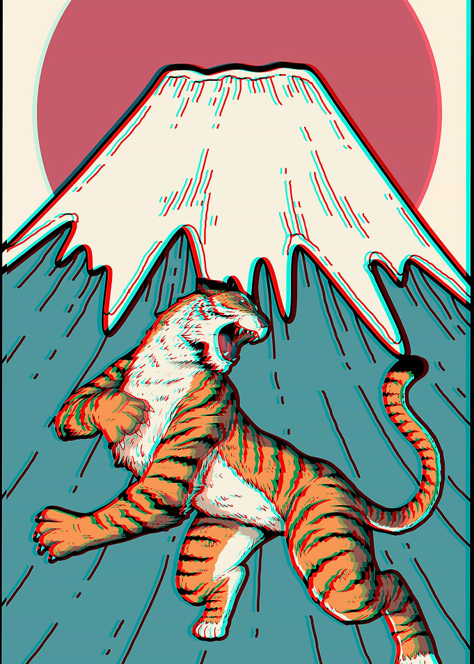 Tiger Mt Fuji Fujiyama