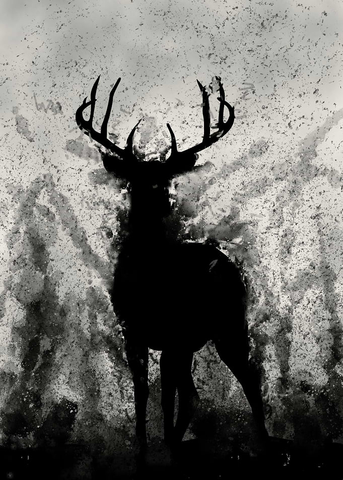 deer the abstract art