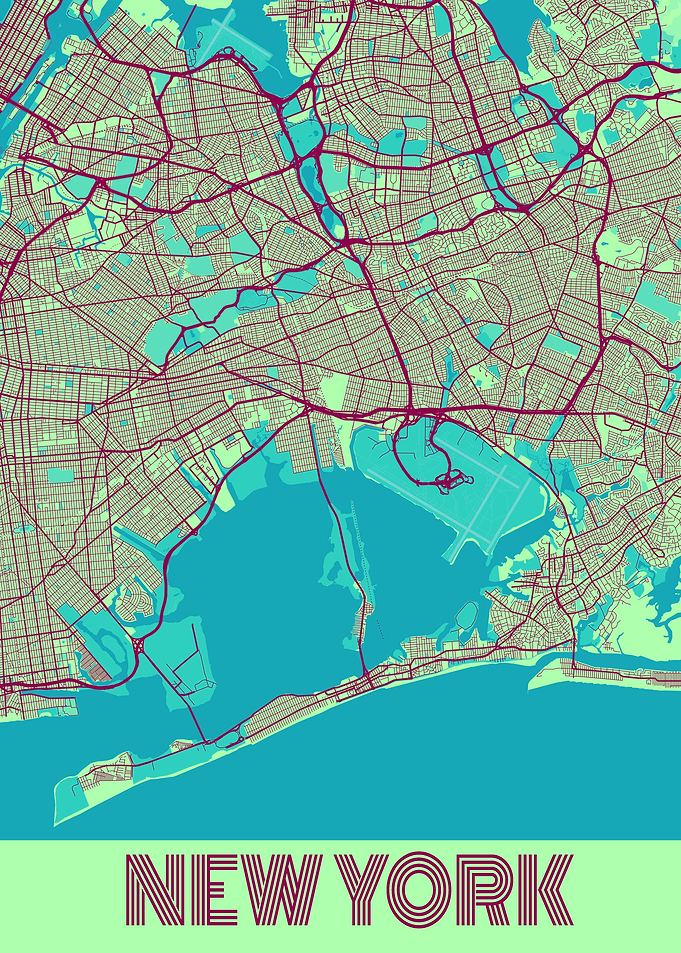 New York City Map USA