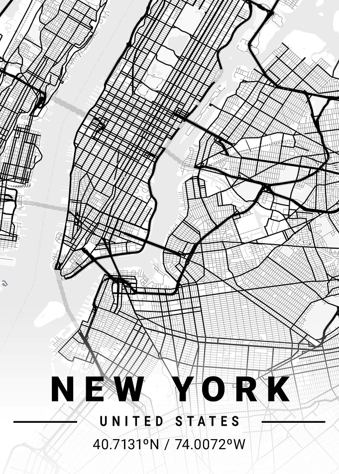 New York Map USA