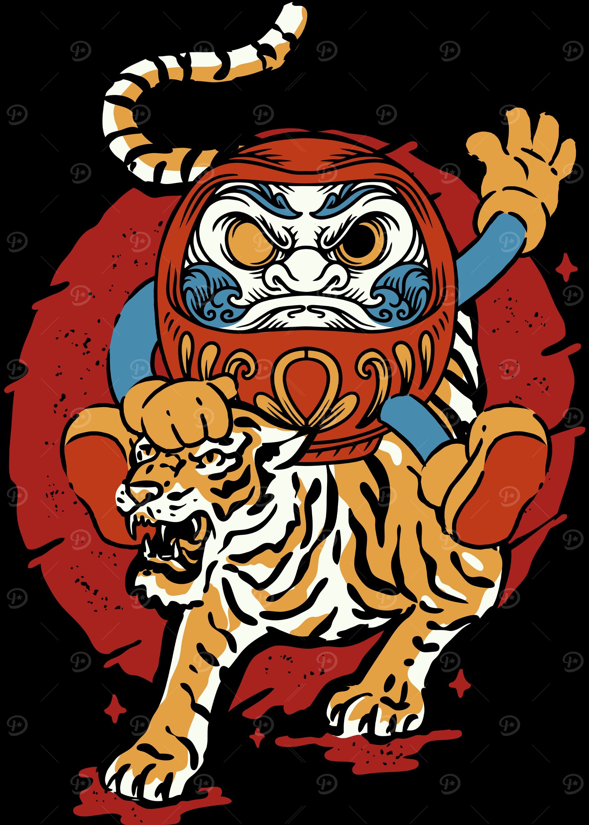 Japanese Tiger Daruma