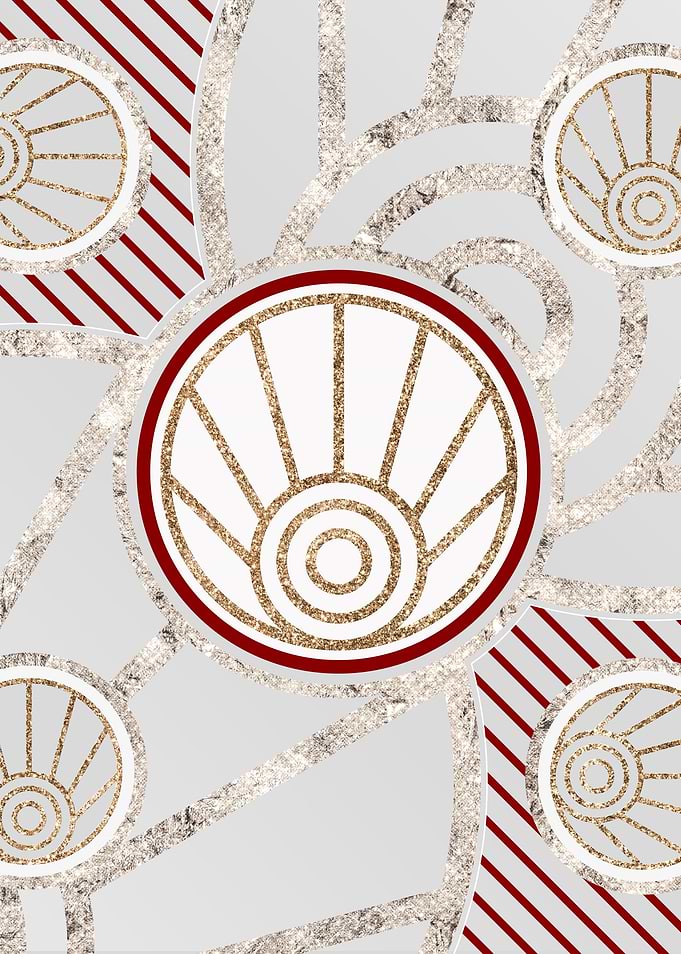Gold Festive Holiday Glyph