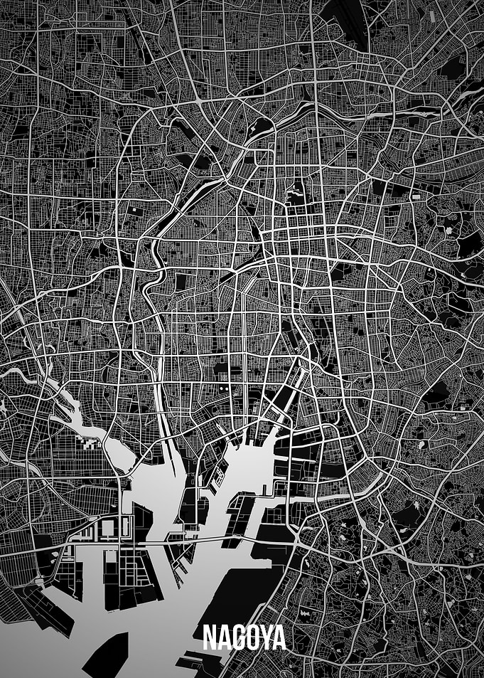 Nagoya dark map