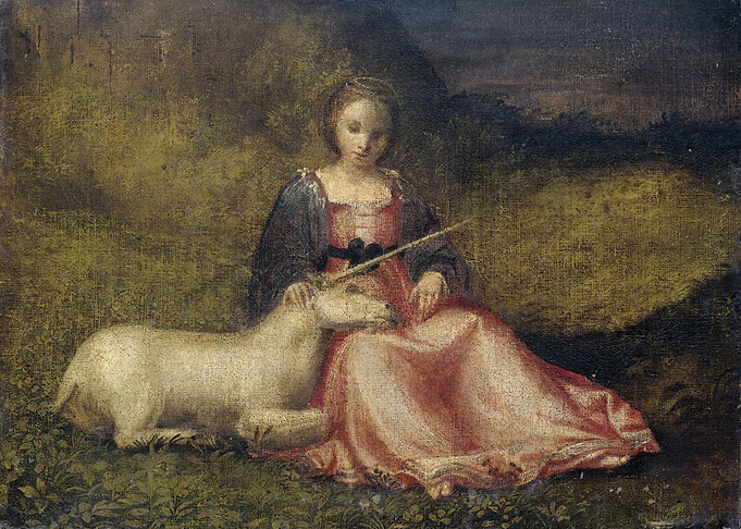Woman with Unicorn