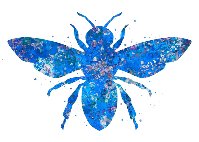 Bee blue