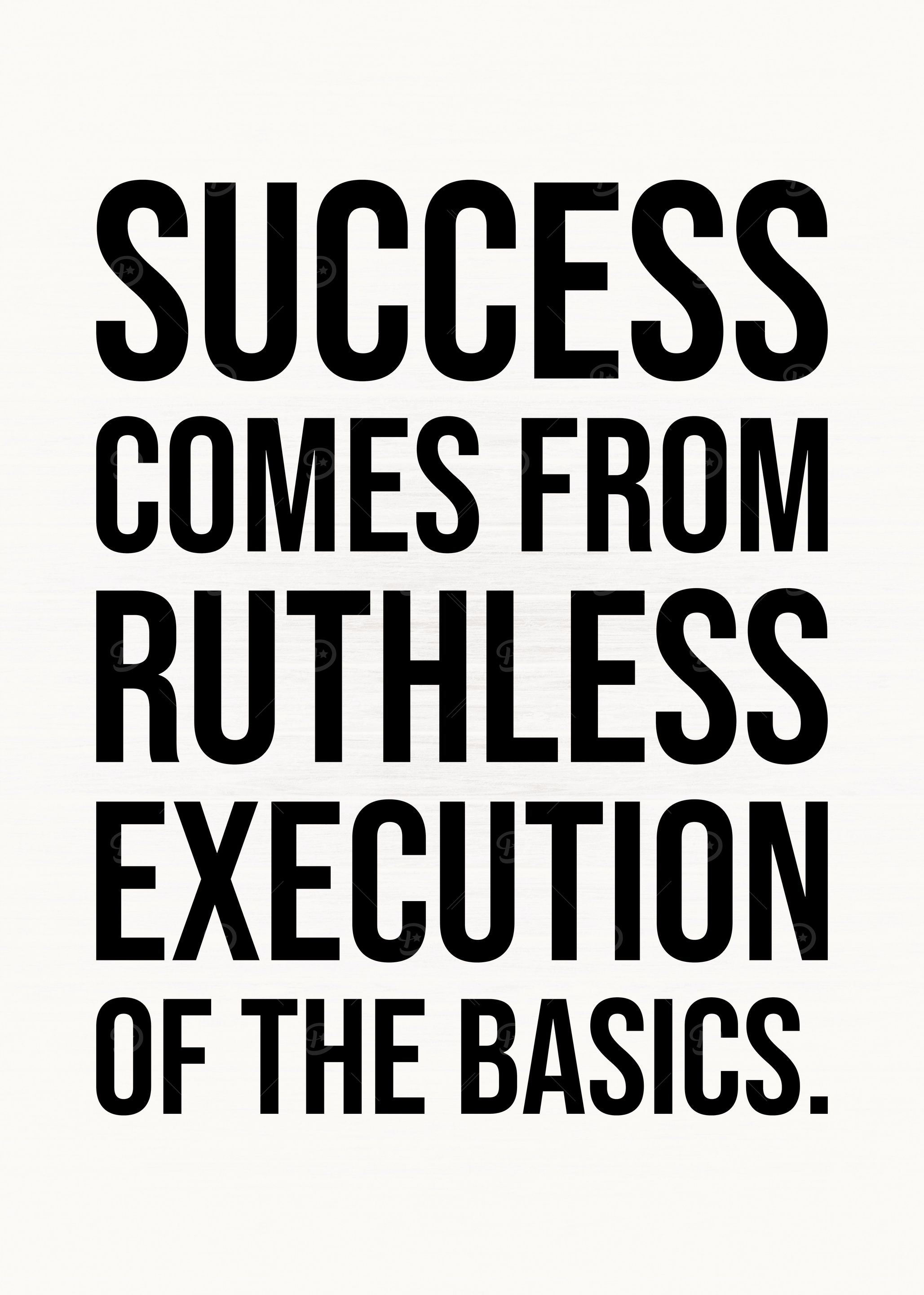 Success vs Basics