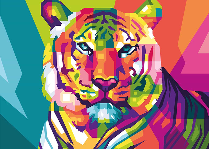 Tiger wpap popart
