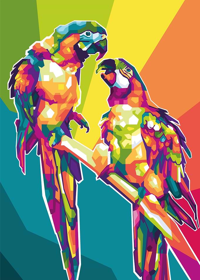 Birds wpap popart