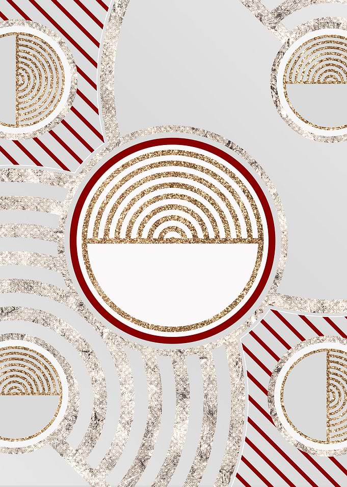 Merry Red and White Glyph