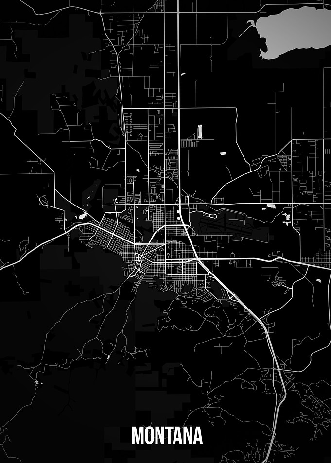 Montana dark map