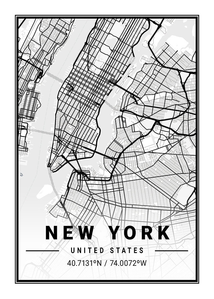 New York Map USA