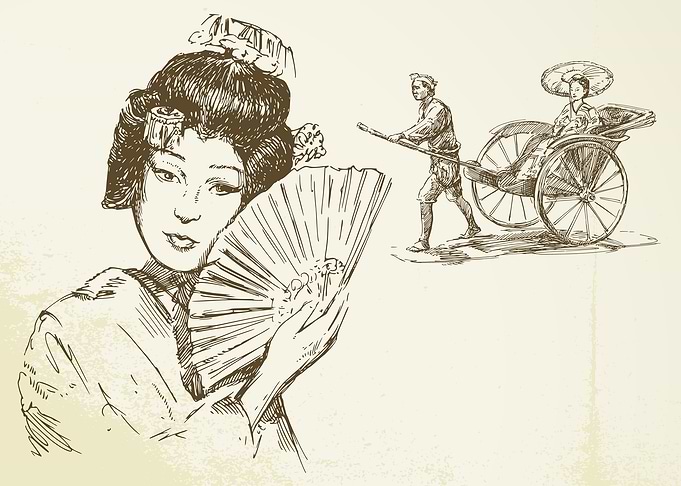 Geisha on the move