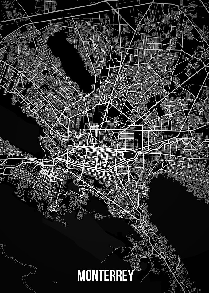 Monterrey dark map
