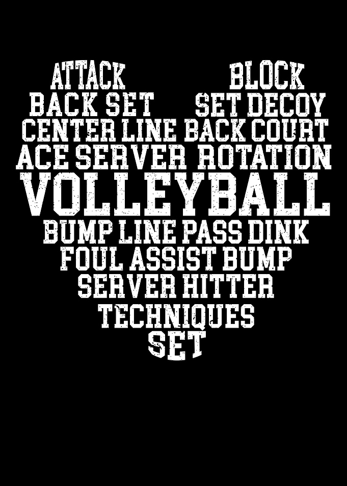 Volleyball Word Cloud