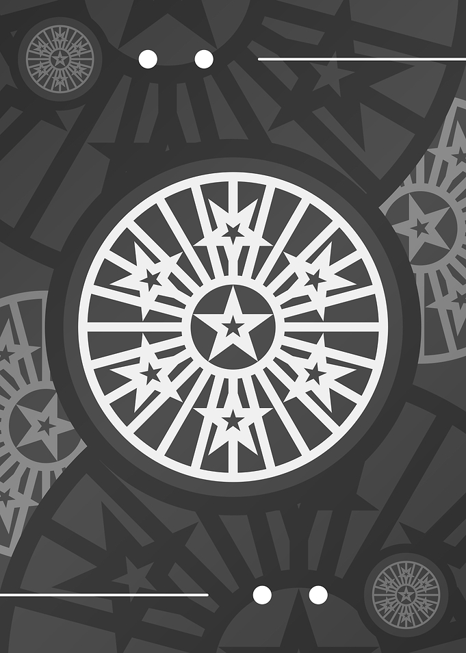 Steel Grey Geometric Glyph