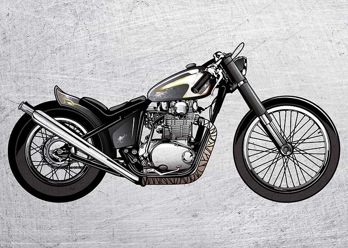 Motorbike Wall Poster 2