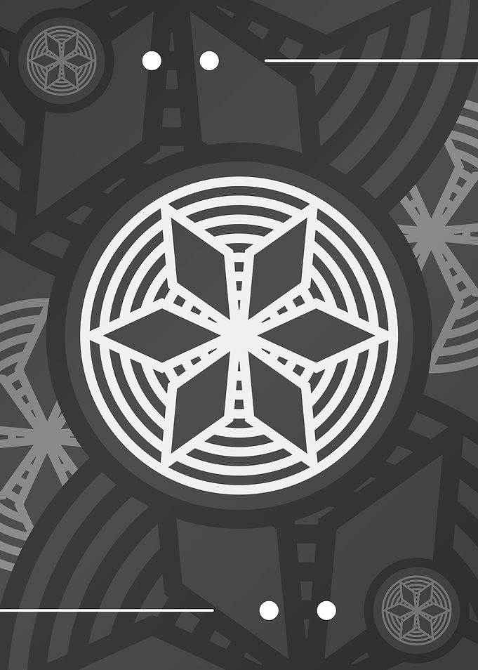 Steel Grey Geometric Glyph