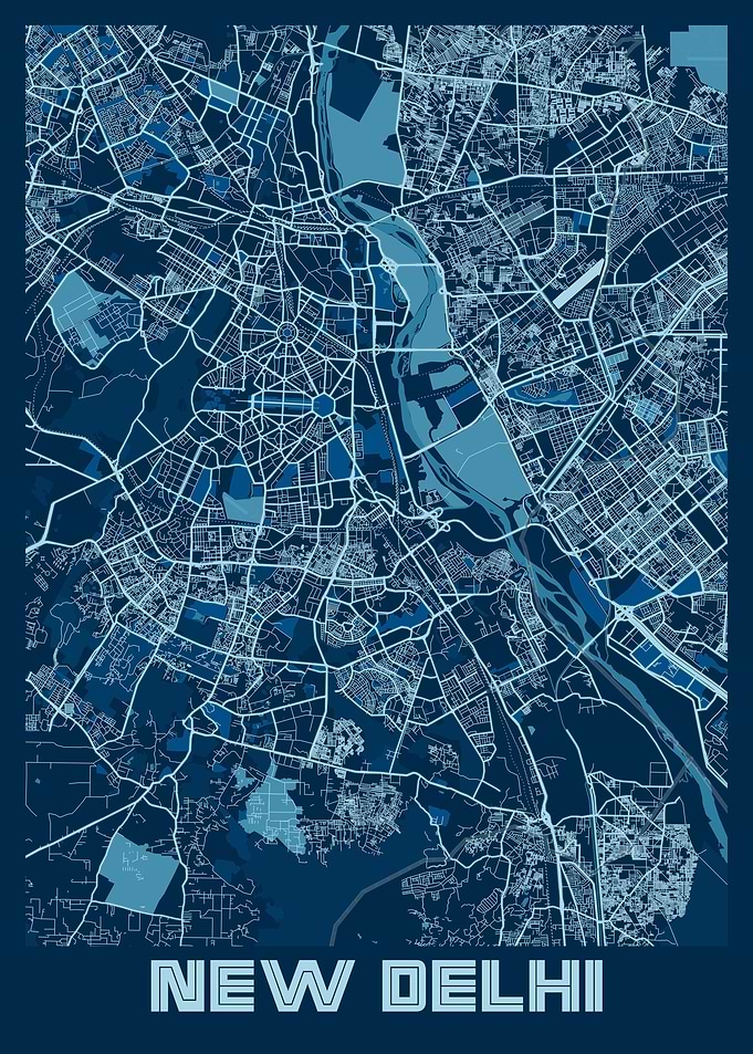 New Delhi Map India