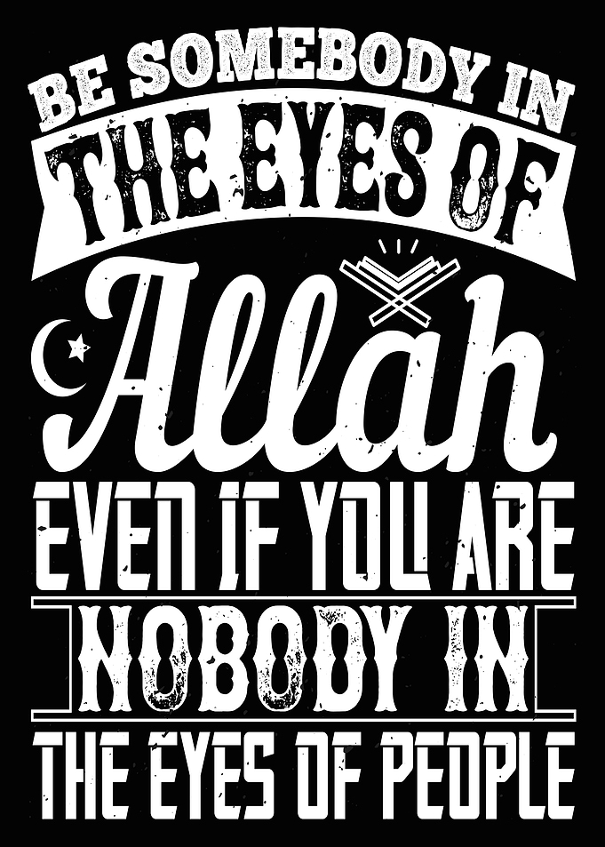Lettering for Faith Muslim