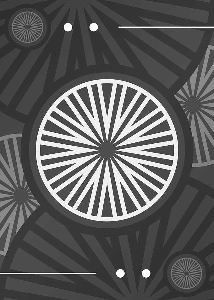 White Gray Geometric Glyph