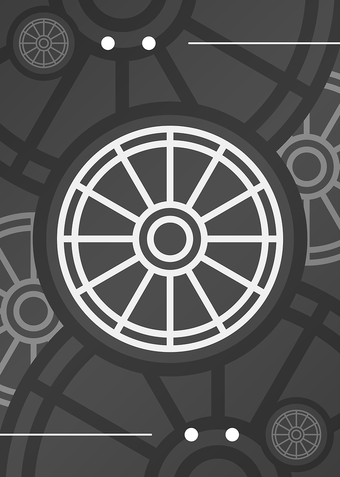 Steel Gray Geometric Glyph