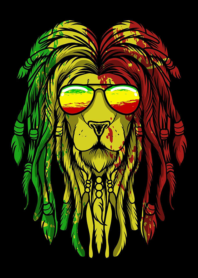 Reggae Lion Head