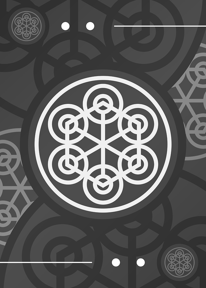 Steel Grey Geometric Glyph
