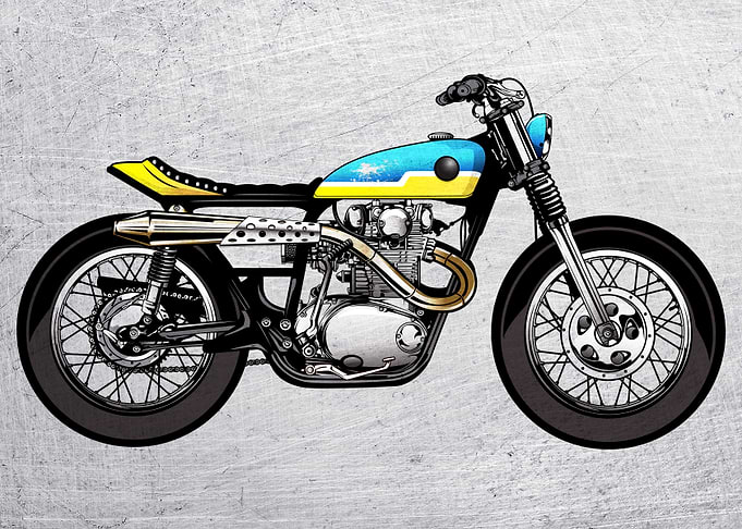 Motorbike Wall Poster 4
