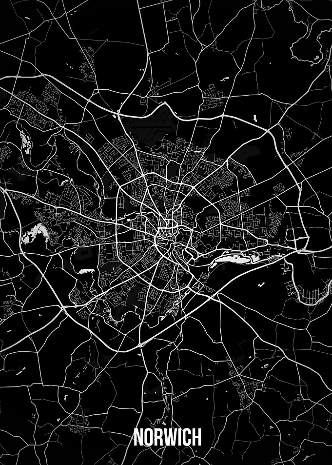 Norwich dark map