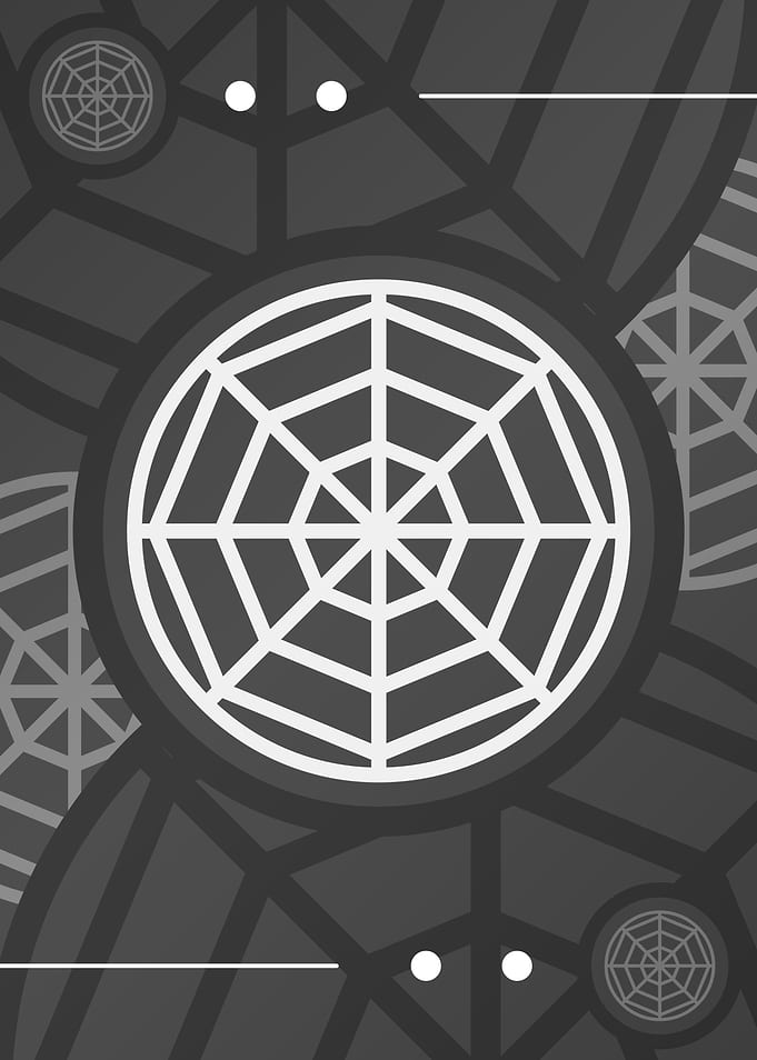 Steel Gray Geometric Glyph