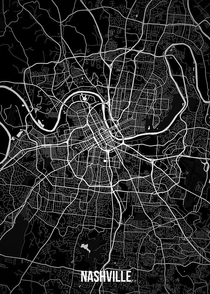 Nashville dark map