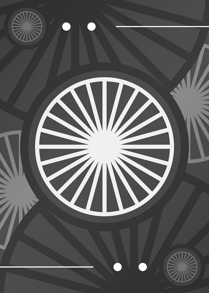Steel Gray Geometric Glyph