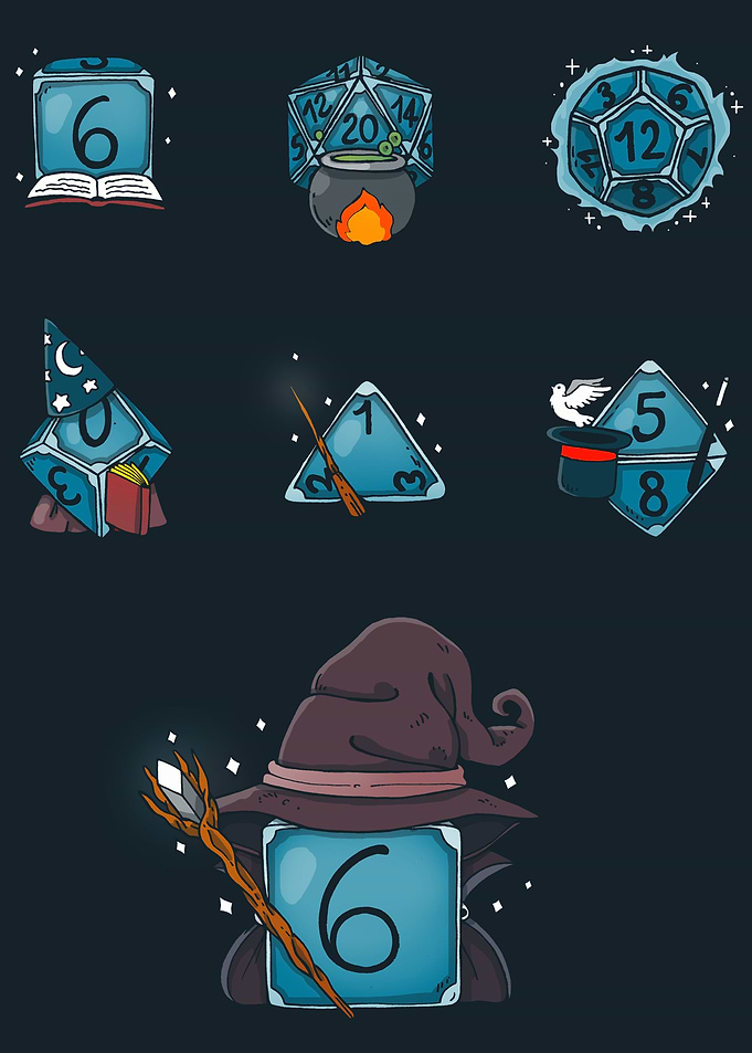 Wizard Set dice