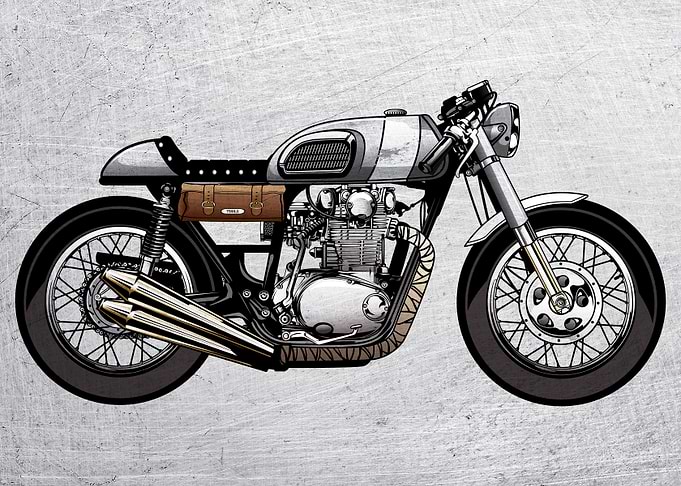 Motorbike Wall Poster 7