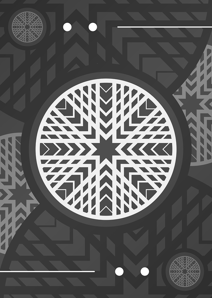 Steel Gray Geometric Glyph