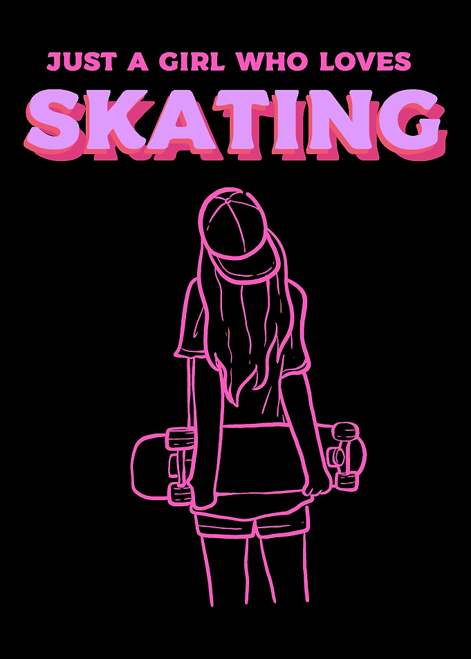 Girl Loves Skating Skater