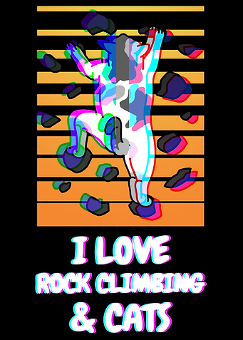 Rock Climbing Cat