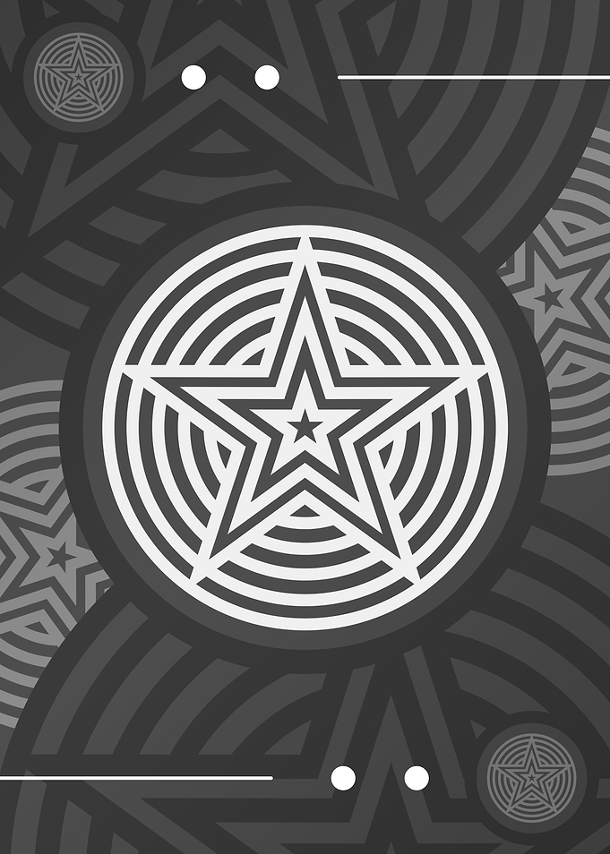 Steel Grey Geometric Glyph