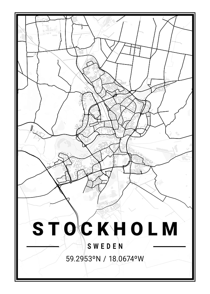 Stockholm Map Sweden