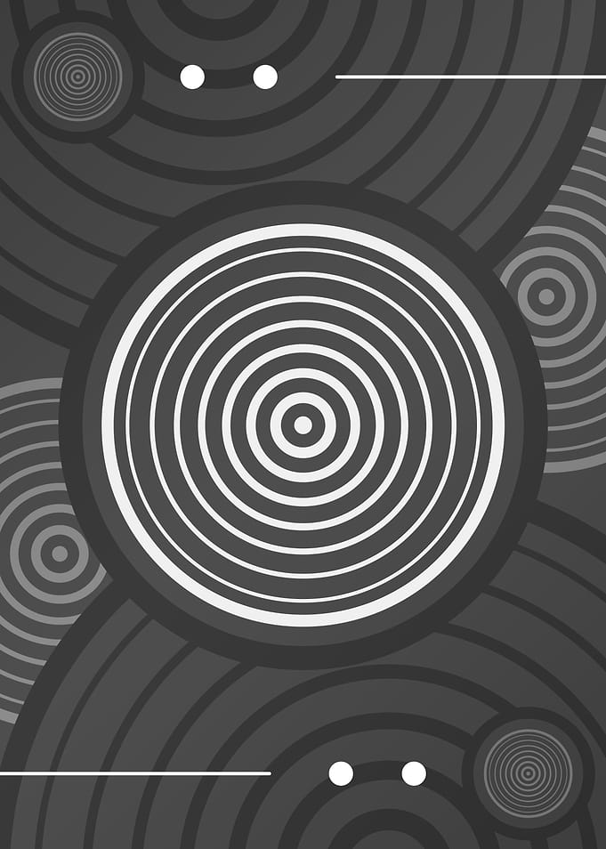 Steel Gray Geometric Glyph