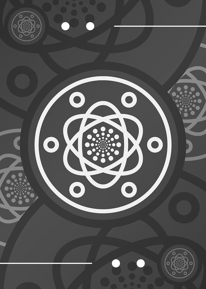 Steel Gray Geometric Glyph