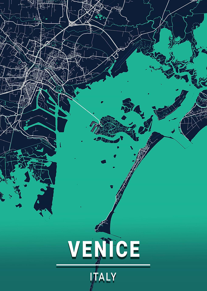 Venice City Map Italy