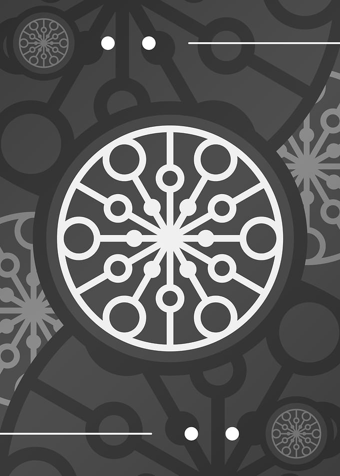 White Gray Geometric Glyph