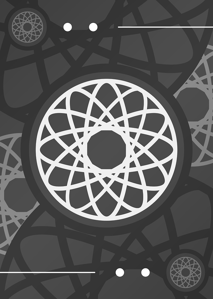 Steel Gray Geometric Glyph