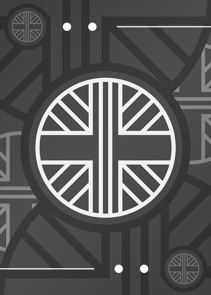 Gray Geometric Mandala