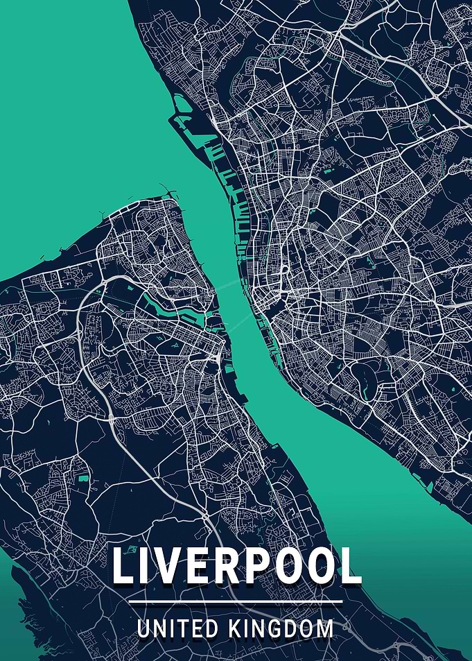 Liverpool City Map England