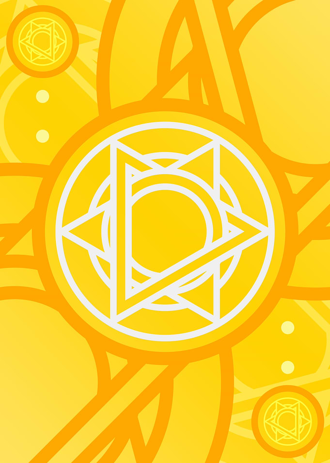 Happy Yellow Orange Glyph